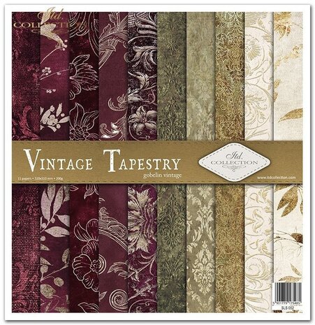 ITD Collection Vintage Tapestry 12x12 Inch Paper Pad (SLS 052)