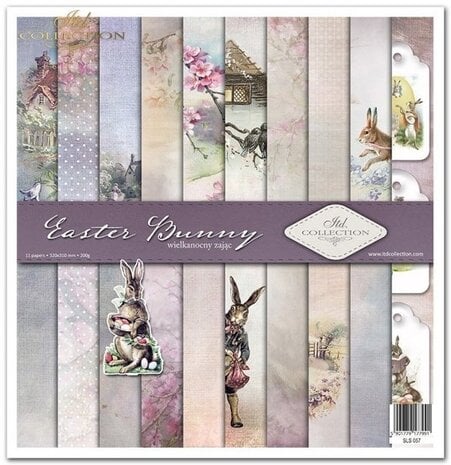 ITD Collection Easter Bunny 12x12 Inch Paper Pad (SLS 057)