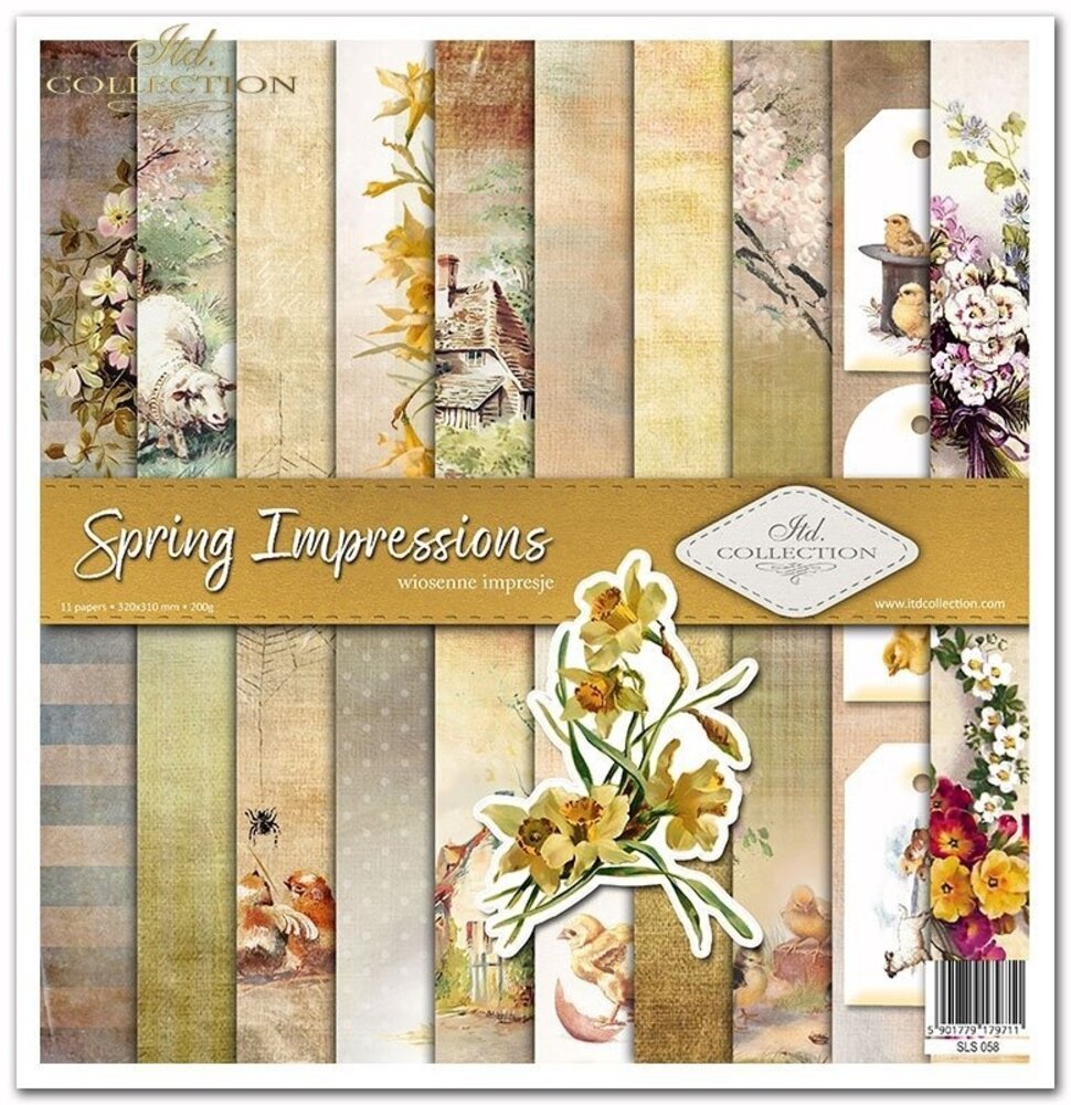 ITD Collection Spring Impressions 12x12 Inch Paper Pad (SLS 058)