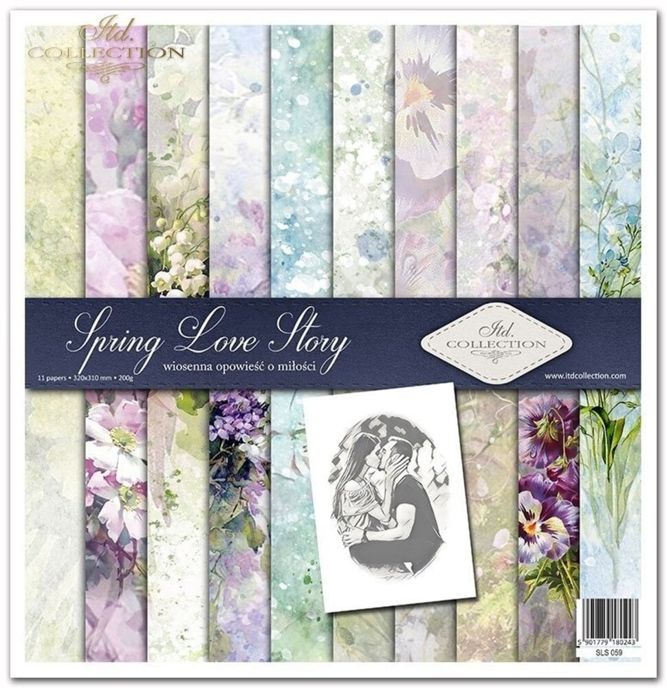 ITD Collection Spring Love Story 12x12 Inch Paper Pad (SLS 059)