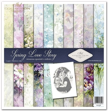 ITD Collection Spring Love Story 12x12 Inch Paper Pad (SLS 059)