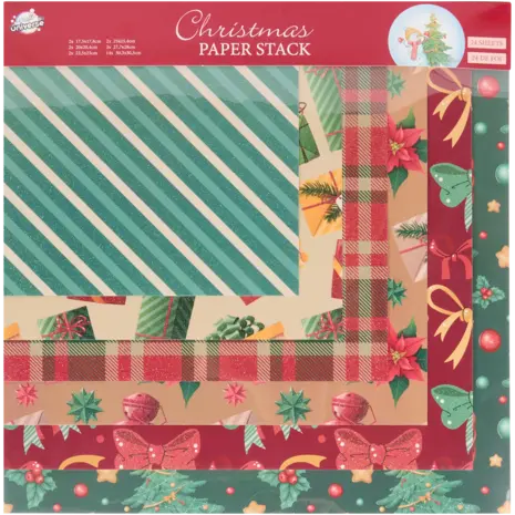 Craft Universe Christmas Decorations 12x12 Inch Christmas Paper Stack (3216126)