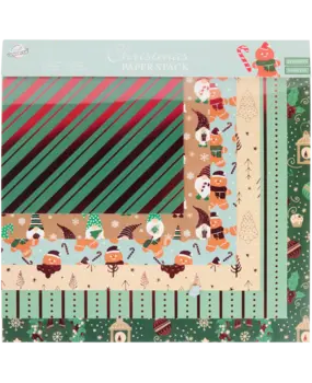 Craft Universe Gingerbread 12x12 Inch Christmas Paper Stack (3216126)