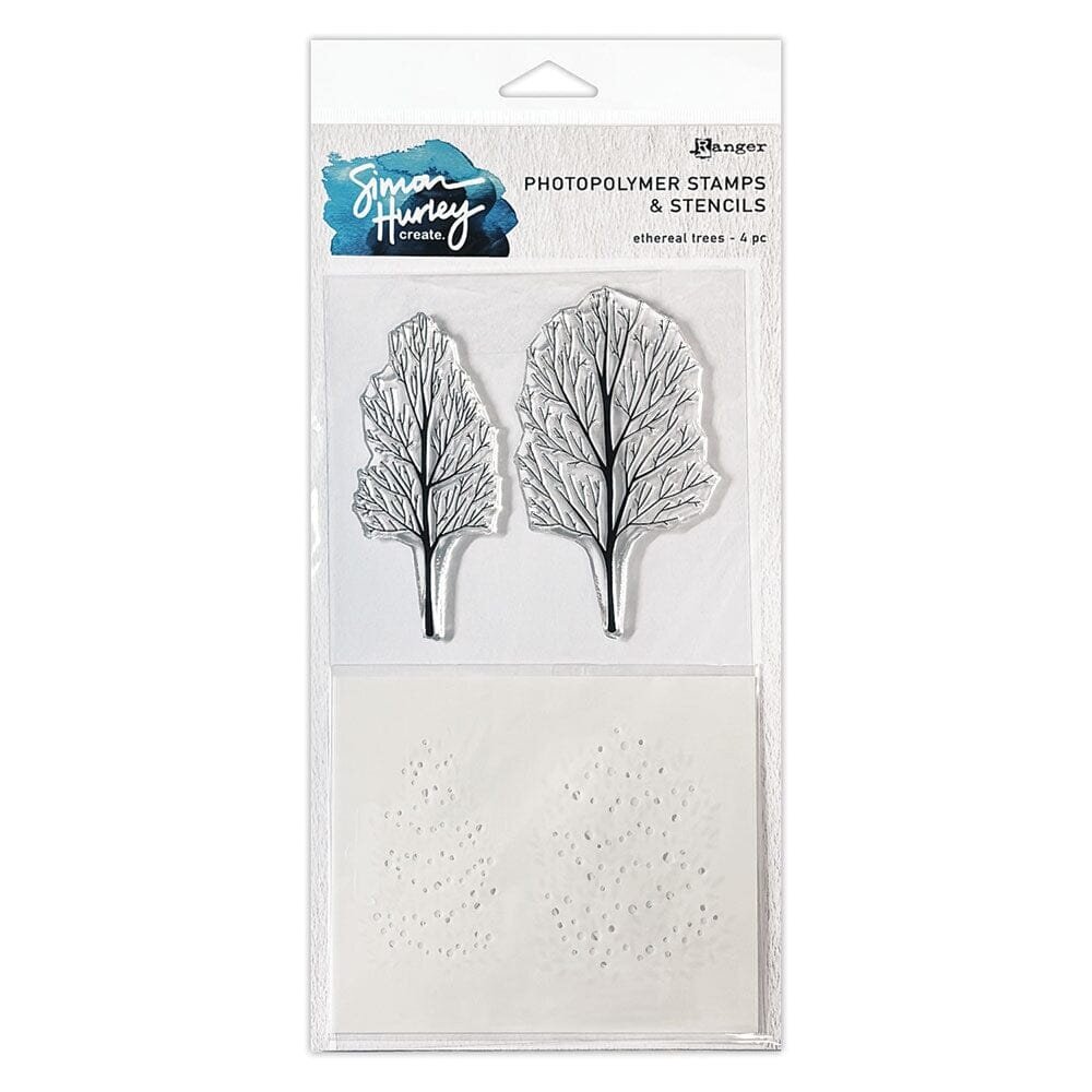 Simon Hurley Create Ethereal Trees Stamp & Stencil Set (HUZ92261)
