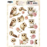 Berrie's Beauties Owlways Yours 3D Push Out Whimsy (SB11073)