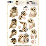 Berrie's Beauties Owlways Yours 3D Push Out Charm (SB11075)