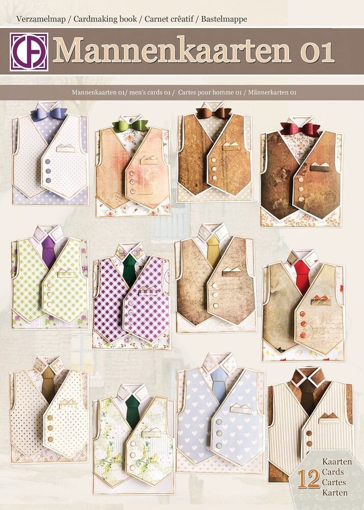 Creatief Art Card Kit Mannenkaarten 01 (VM65-008)