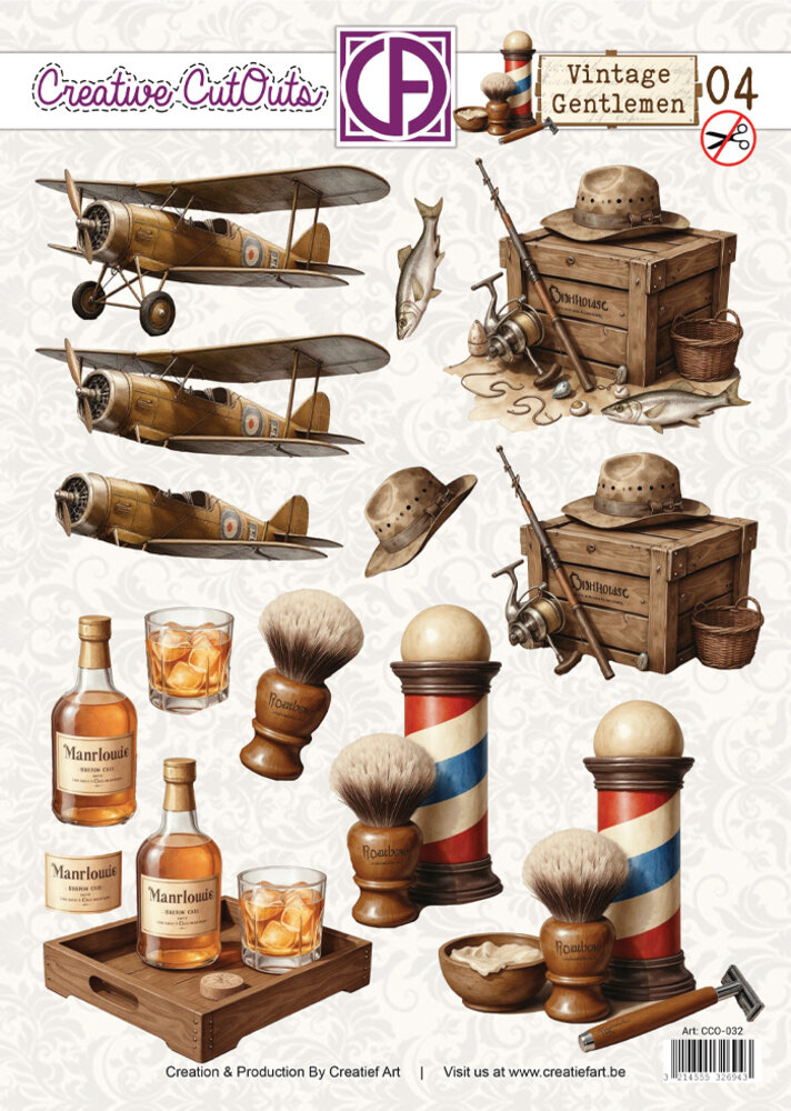 Creatief Art Vintage Gentlemen 04 Stansvel (CCO-032) Creatief Art Vintage Gentlemen 04 Stansvel (CCO-032)