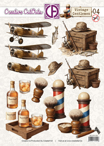 Creatief Art Vintage Gentlemen 04 Stansvel (CCO-032) Creatief Art Vintage Gentlemen 04 Stansvel (CCO-032)