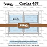 Crealies Cardzz Dies Rechthoekig Postzegelvel Quinty (CLCZ457)