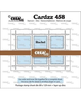 Crealies Cardzz Dies Rechthoekig Postzegelvel Rachel (CLCZ458) Crealies Cardzz Dies Rechthoekig Postzegelvel Rachel (CLCZ458)