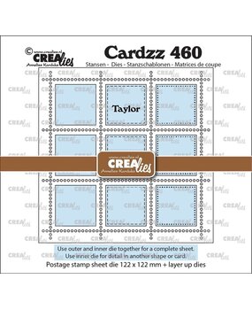 Crealies Cardzz Dies Rechthoekig Postzegelvel Taylor (CLCZ460)