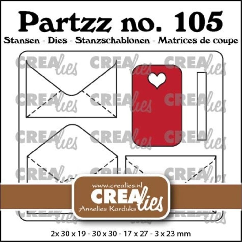 Crealies Partzz Dies Post (CLPartzz105)