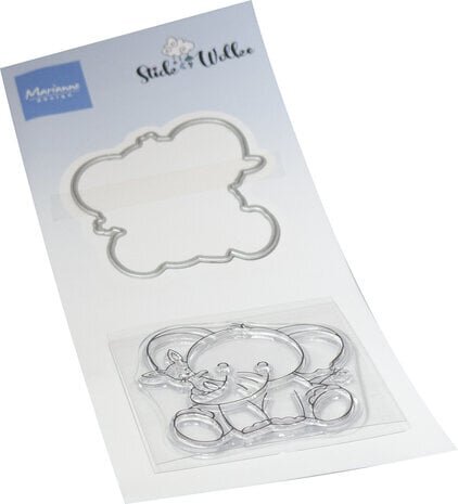 Marianne Design Stick & Wolke Stamp & Die Elephant Hug (CS1153)