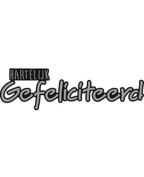 Marianne Design Craftables Hartelijk Gefeliciteerd (CR1319)