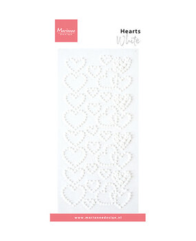 Marianne Design Pearls White Hearts (CA3219)