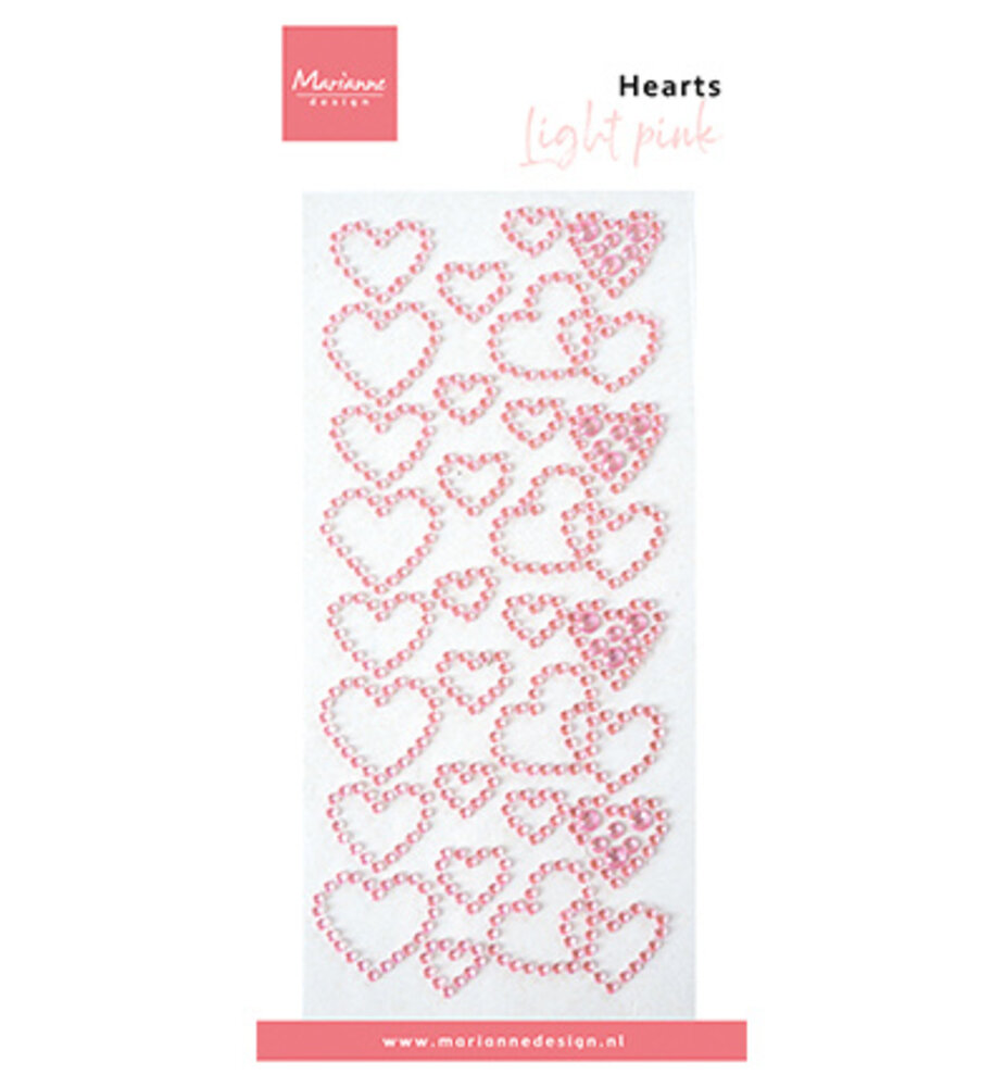Marianne Design Rhine Stones Light Pink Hearts (CA3222) Marianne Design Rhine Stones Light Pink Hearts (CA3222)