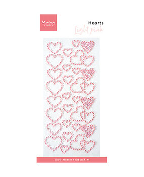Marianne Design Rhine Stones Light Pink Hearts (CA3222)