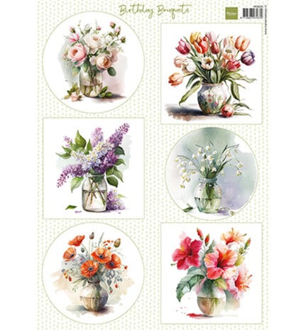 Marianne Design PRE-ORDER Knipvel A4 Birthday Bouquets (VK9639) Marianne Design PRE-ORDER Knipvel A4 Birthday Bouquets (VK9639)