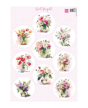 Marianne Design Knipvel A4 Sweet Bouquets (VK9640)