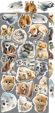 Craft O'Clock Creative Extras Set Dogs (CC-CEX-04) Craft O'Clock Creative Extras Set Dogs (CC-CEX-04)