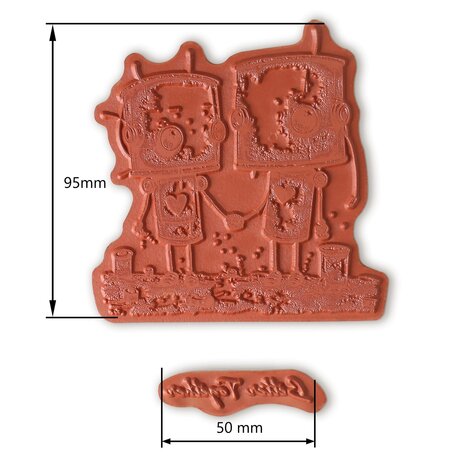 Cosmic Shimmer Andy Skinner Pre Cut Rubber Stamp Better Together (07-0069-AS)