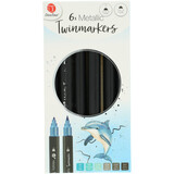 DécoTime 6 Metallic Twinmarkers Ice Blue (3005109)