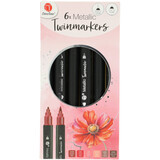 DécoTime 6 Metallic Twinmarkers Vivid Red (3005109)