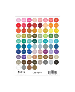 Ranger Tim Holtz Distress Small Round Label Sheet White (TDA90427)