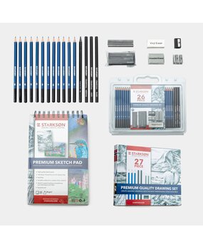 Starkson Premium Quality 27-Piece Drawing Set (ST-TE-SE-MU-674) Starkson Premium Quality 27-Piece Drawing Set (ST-TE-SE-MU-674)