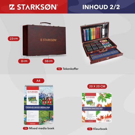 Starkson Premium Quality 141-Piece Mixed Media Art Set Starkson Premium Quality 141-Piece Mixed Media Art Set