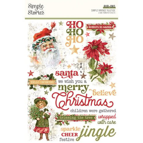 Simple Stories Simple Vintage Yuletide Rub Ons (23231)