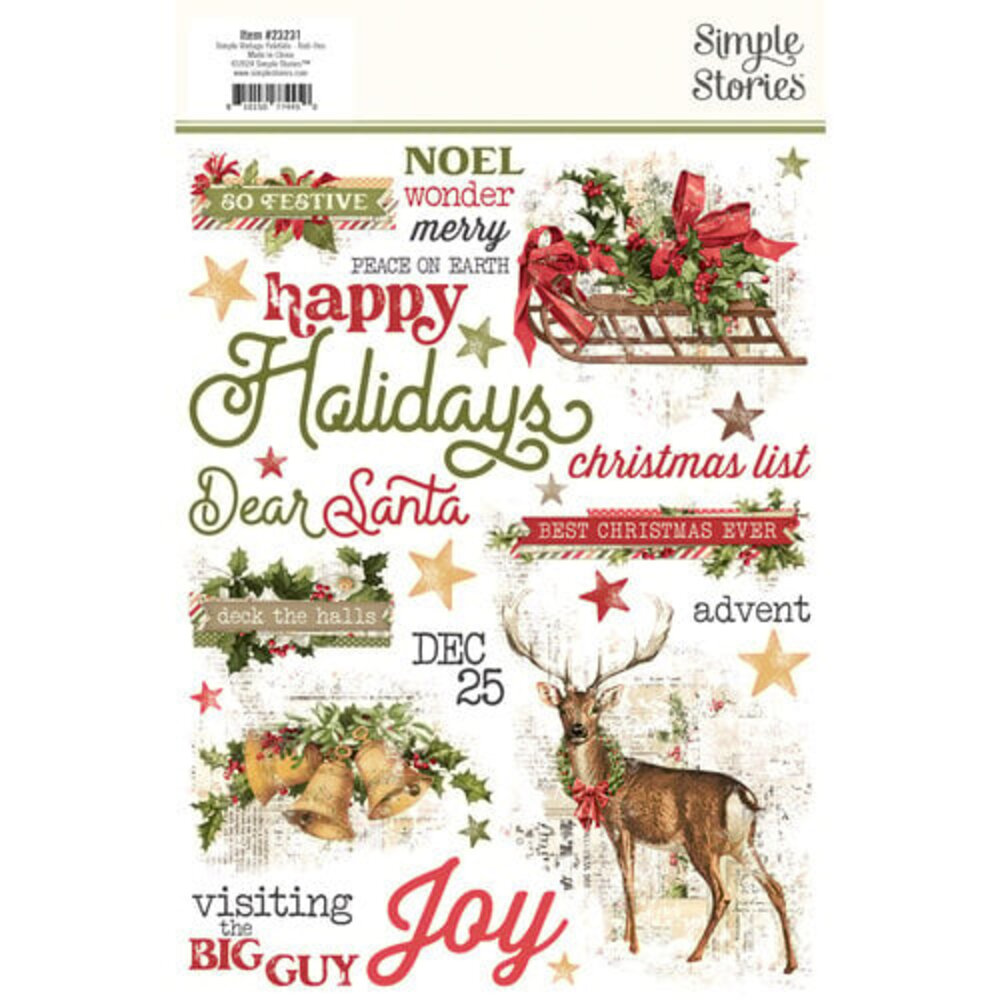 Simple Stories Simple Vintage Yuletide Rub Ons (23231)
