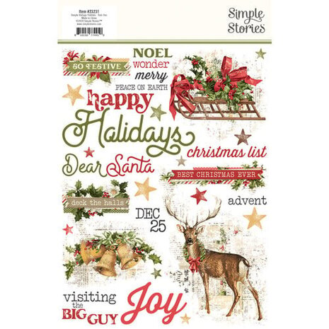 Simple Stories Simple Vintage Yuletide Rub Ons (23231)