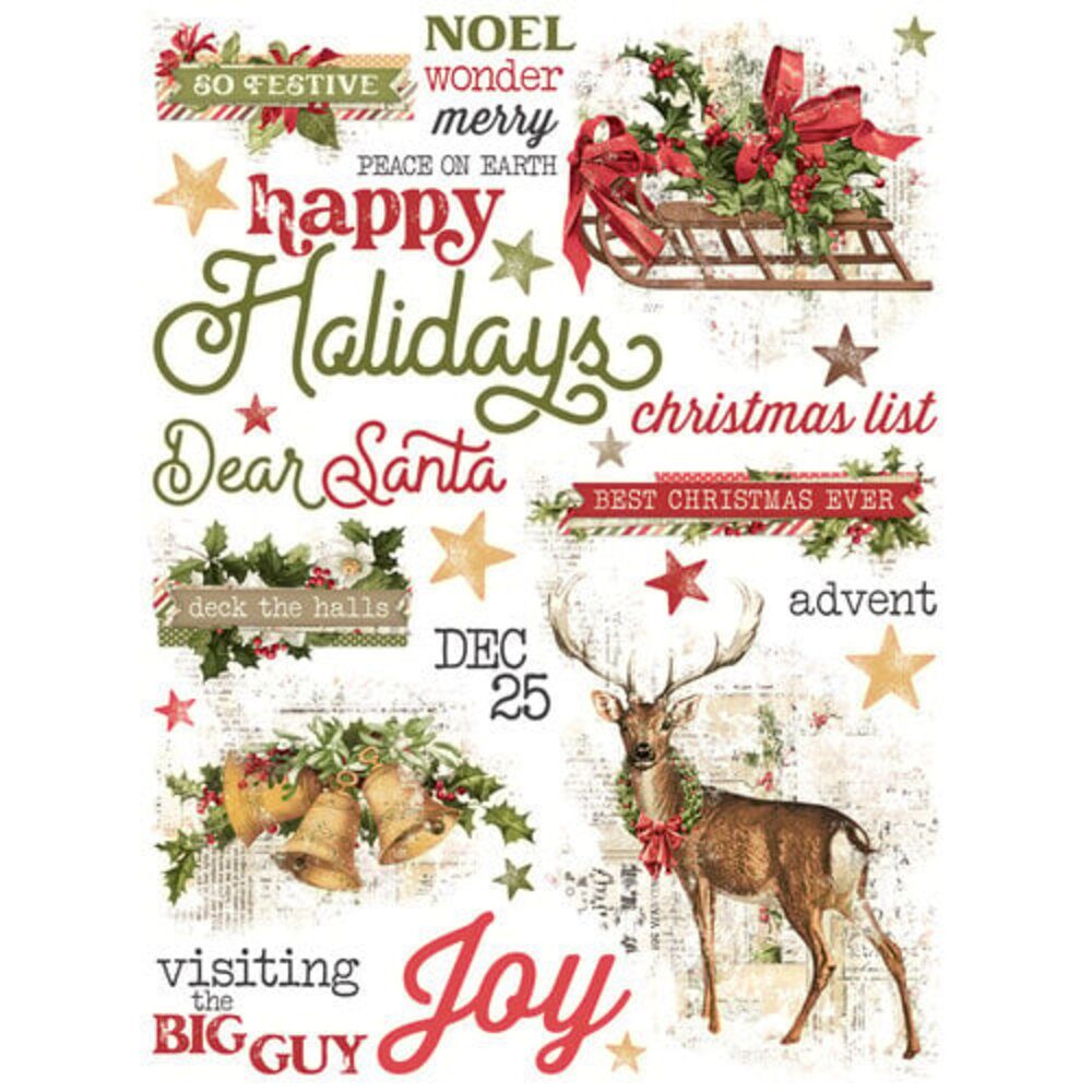 Simple Stories Simple Vintage Yuletide Rub Ons (23231)
