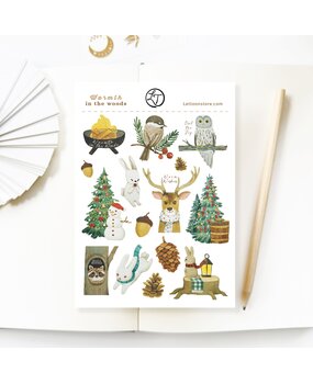 Lettoon Warmth in the Woods Sticker Sheet Lettoon Warmth in the Woods Sticker Sheet