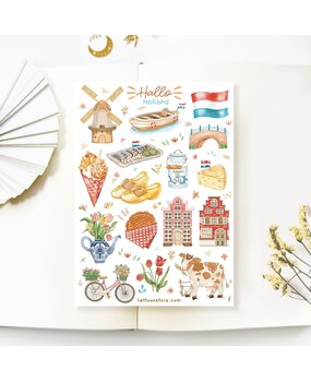 Lettoon Holland Sticker Sheet Lettoon Holland Sticker Sheet