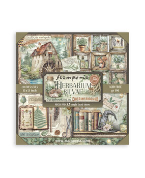Stamperia Herbarium Silvae 12x12 Inch Single Face Paper Pack (SBBXLB32) Stamperia Herbarium Silvae 12x12 Inch Single Face Paper Pack (SBBXLB32)