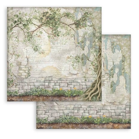 Stamperia Herbarium Silvae Maxi Background 12x12 Inch Paper Pack (SBBL180) Stamperia Herbarium Silvae Maxi Background 12x12 Inch Paper Pack (SBBL180)