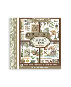 Stamperia Herbarium Silvae 6x6 Inch Rub-On Assortment (DFLRBX02)