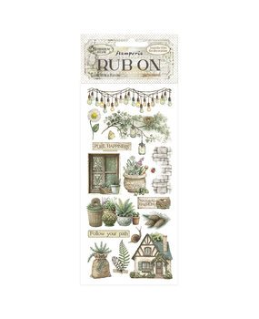 Stamperia Herbarium Silvae Rub-On 4x8,5 Inch Cottage (DFLRB209) Stamperia Herbarium Silvae Rub-On 4x8,5 Inch Cottage (DFLRB209)