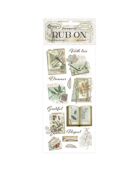 Stamperia Herbarium Silvae Rub-On 4x8,5 Inch Botanical Books (DFLRB210) Stamperia Herbarium Silvae Rub-On 4x8,5 Inch Botanical Books (DFLRB210)