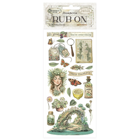 Stamperia Herbarium Silvae Rub-On 4x8,5 Inch Bridge (DFLRB211) Stamperia Herbarium Silvae Rub-On 4x8,5 Inch Bridge (DFLRB211)