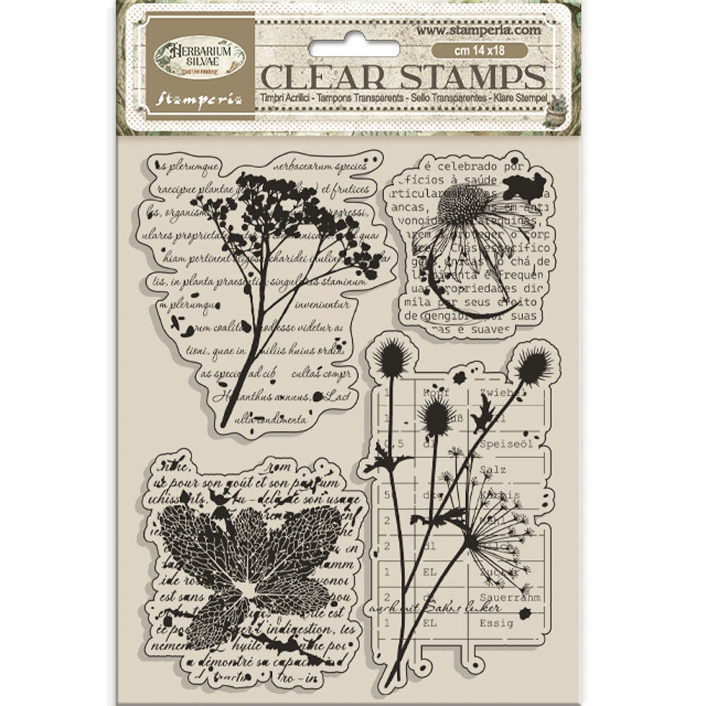 Stamperia Herbarium Silvae Clear Stamp Botanic (WTK231) Stamperia Herbarium Silvae Clear Stamp Botanic (WTK231)