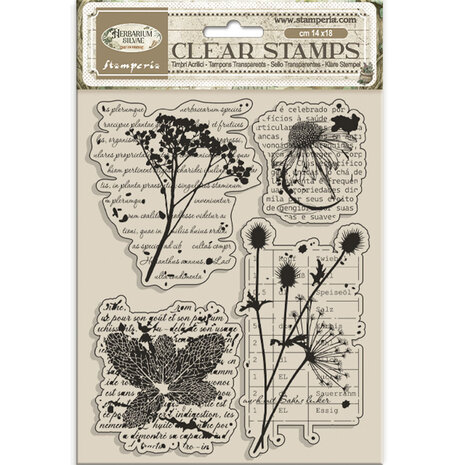Stamperia Herbarium Silvae Clear Stamp Botanic (WTK231) Stamperia Herbarium Silvae Clear Stamp Botanic (WTK231)