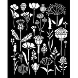 Stamperia Herbarium Silvae Thick Stencil 20x25cm Herbarium (KSTD193)