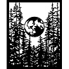 Stamperia Herbarium Silvae Thick Stencil 20x25cm Moon in the Forest (KSTD194) Stamperia Herbarium Silvae Thick Stencil 20x25cm Moon in the Forest (KSTD194)