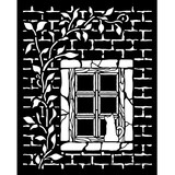 Stamperia Herbarium Silvae Thick Stencil 20x25cm Country Window (KSTD195)