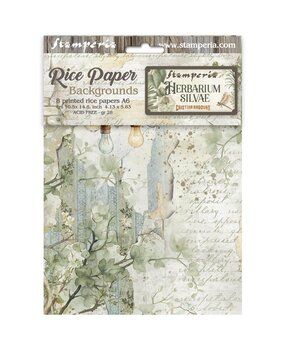 Stamperia Herbarium Silvae A6 Rice Paper Backgrounds (DFSAK6048) Stamperia Herbarium Silvae A6 Rice Paper Backgrounds (DFSAK6048)