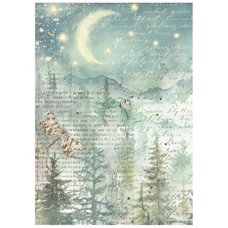 Stamperia Herbarium Silvae A6 Mini Rice Paper (DFSA6X02) Stamperia Herbarium Silvae A6 Mini Rice Paper (DFSA6X02)